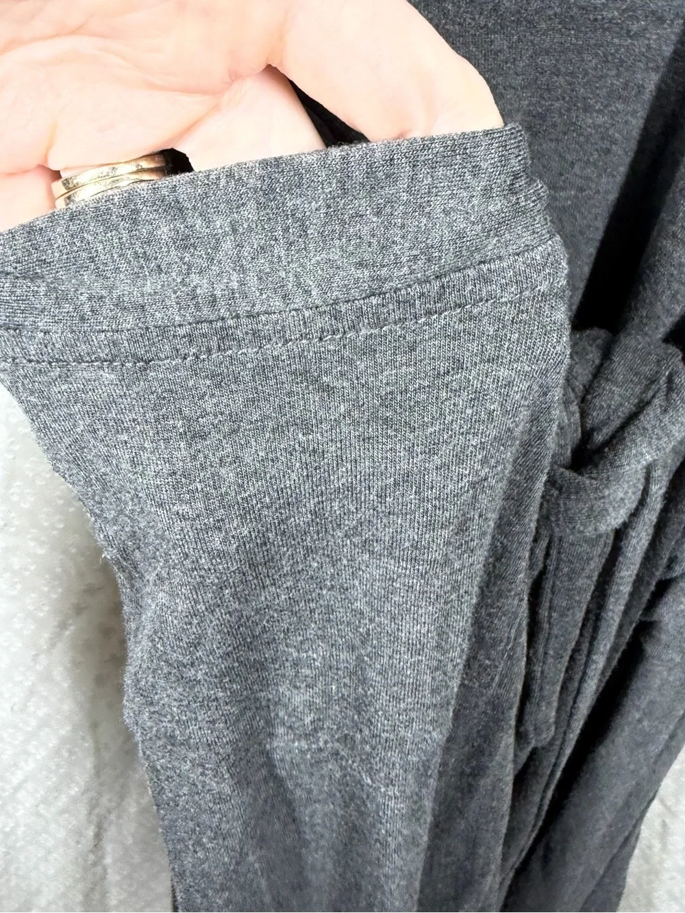 Hatch Gray Bamboo Blend Robe - Picture 4 of 6